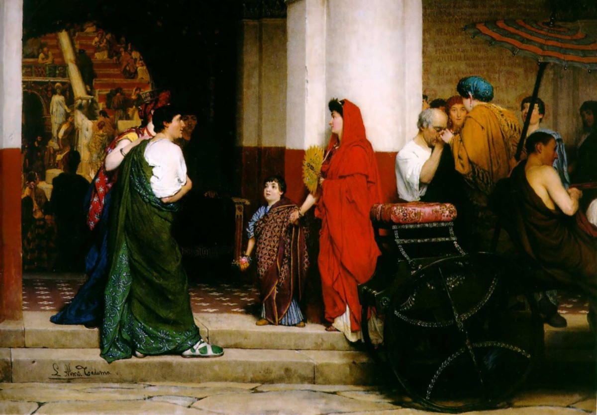 Sir Lawrence Alma-Tadema - Entree du theatre romain.jpg